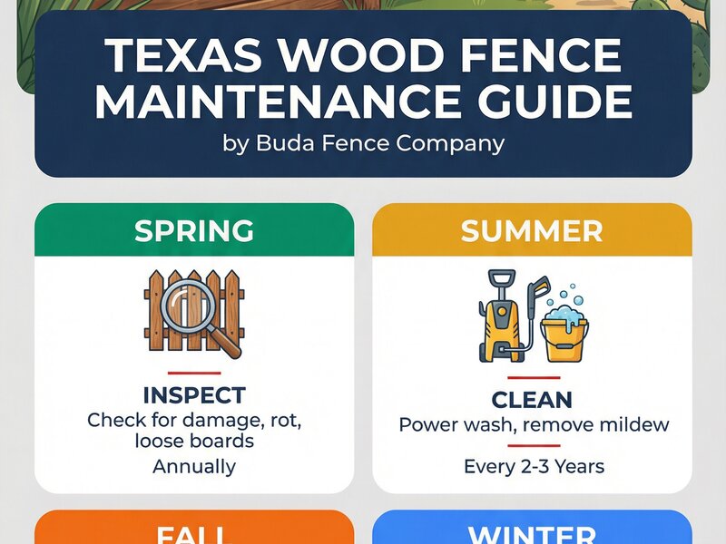 Fence Maintenance Schedule Infographic